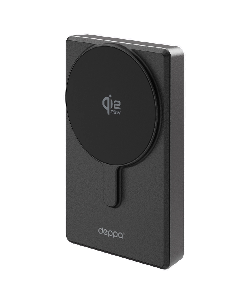 Внешний аккумулятор Deppa NRG Turbo Watch MageSafe QI2.2 10000 mAh  25W SSB Black (33721) фото 