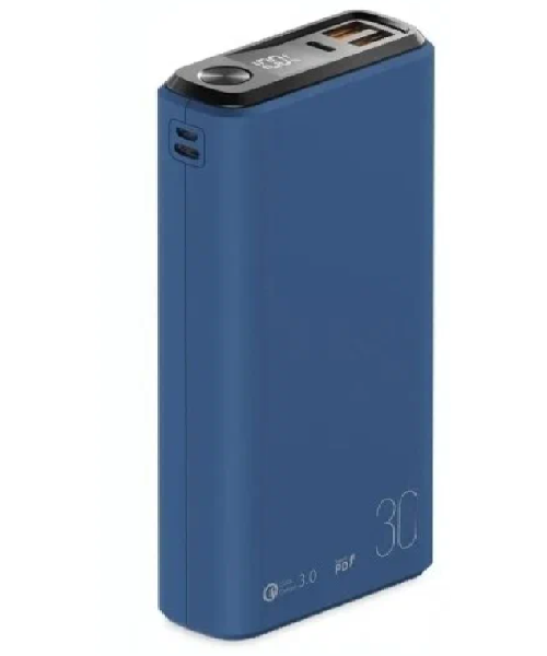 Внешний аккумулятор Olmio QS-30 QC 3.0 +PD 30000mAh 22.5W Dark Blue фото 